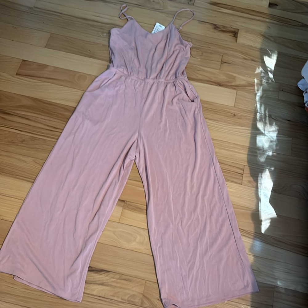 MOA – MOA light pink one piece. Wide legs, pockets, adorable!